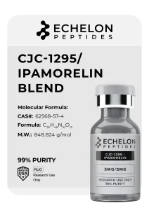 Echelonpeptides product vial cjc 1295 ipamorelin blend 10mg 10mg research peptide — Echelon Peptides
