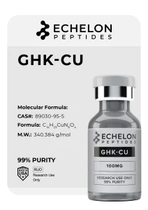 Echelonpeptides product vial ghk cu 100mg research peptide — Echelon Peptides