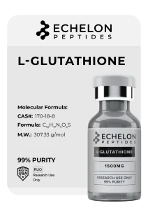 Echelonpeptides product vial l glutathione research peptide — Echelon Peptides